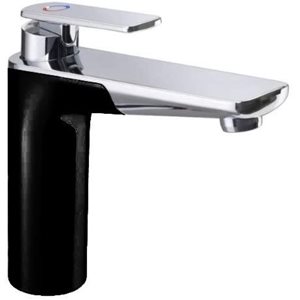 T30B ... Reich Vector Black & Chrome Single Lever Mixer Tap with Microswitch 33mm