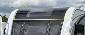 WFPB2 ... BUCCANEER 2015 Curved Panoramic Sunroof Front Window NEAR NEW 69mm x 1940mm