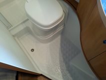 <strong>After:</strong> Damaged shower tray