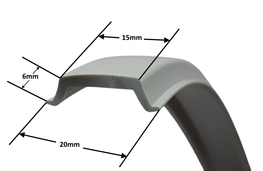 IN30 BAILEY Awning Rail Infill 20mm Grey Affordable Caravans