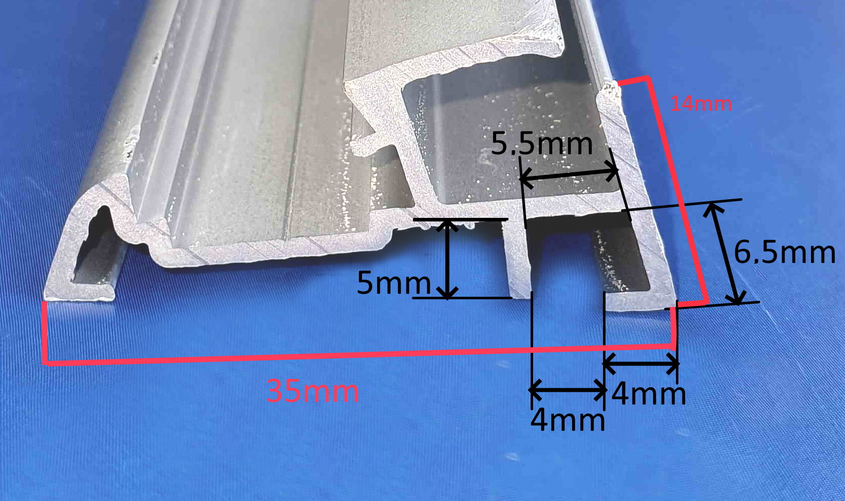 A18E Awning Track for UK Caravans SWIFT/COACHMAN, NEW 35mm