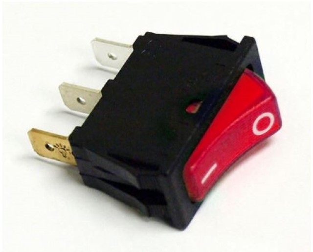 FPD52 Dometic/Electrolux Fridge Red Illuminated 12V Switch