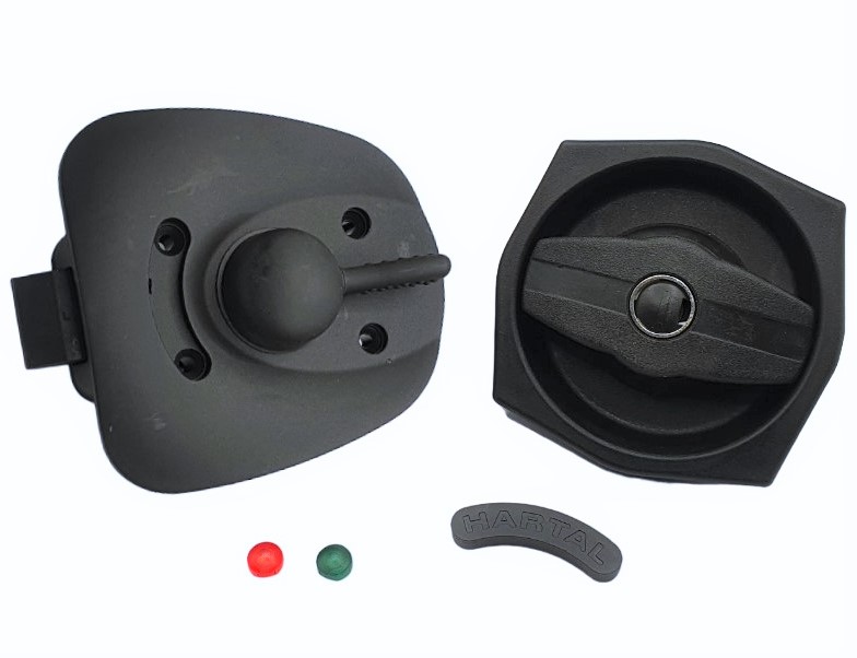 DL15 Left Hartal Door Lock BLACK Affordable Caravans