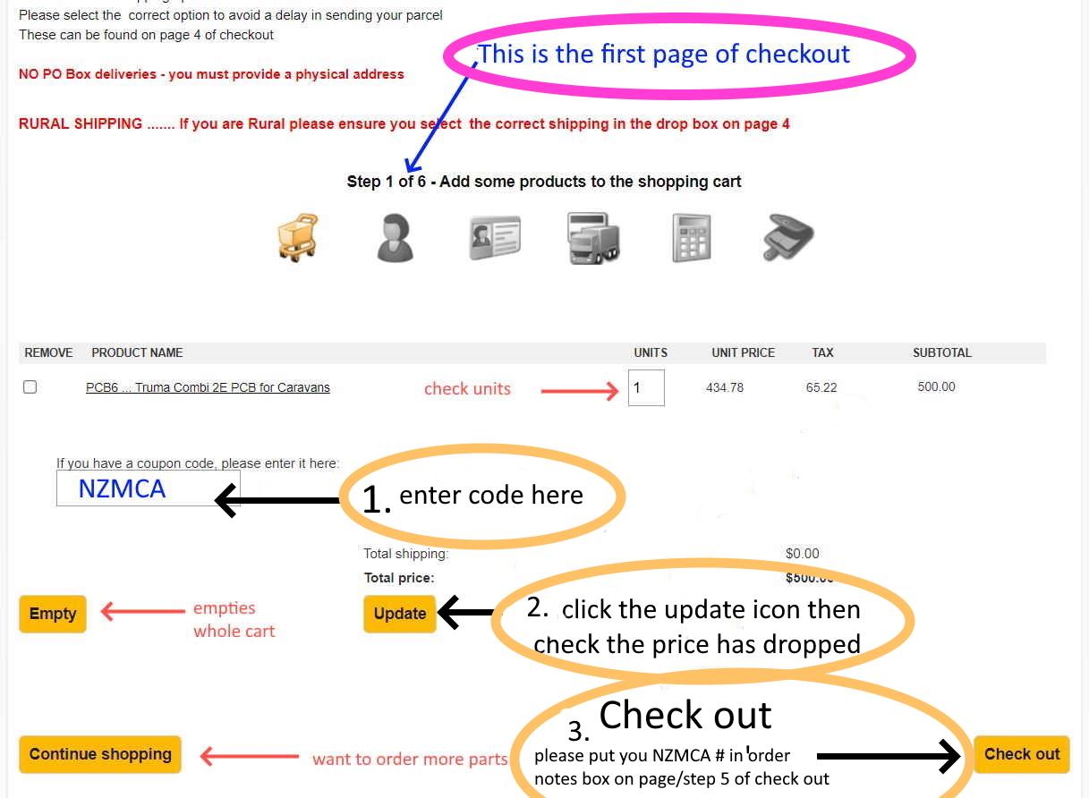 How to order from our website Affordable Caravans