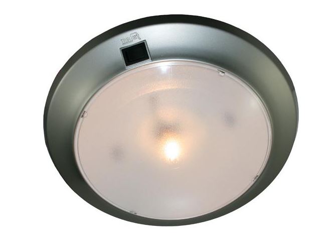 LED3 Cirro 250mm Round LED Ceiling light.Switched Affordable Caravans