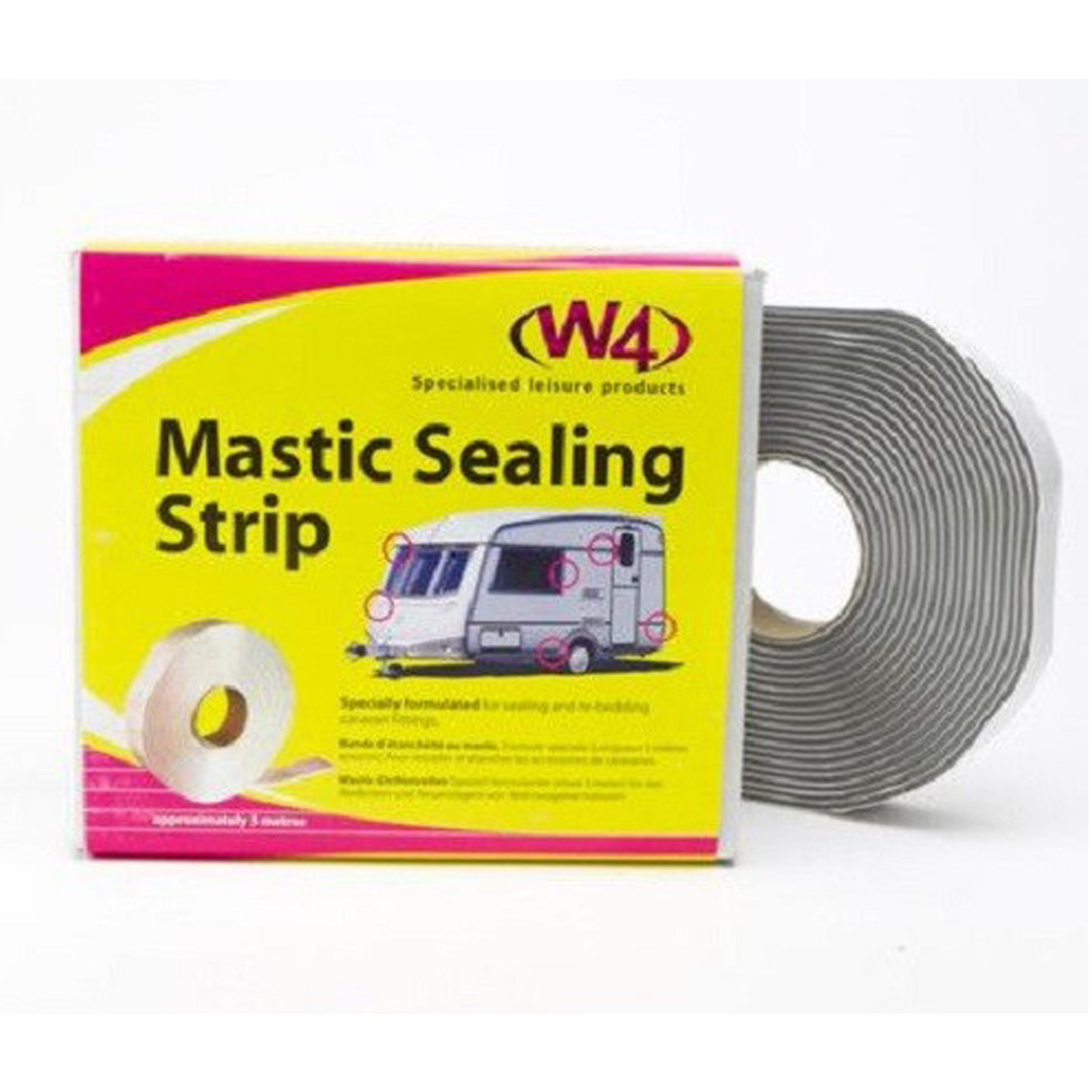 MSS19... Mastic Sealing Strip 19mm x 5 Metre White Affordable Caravans