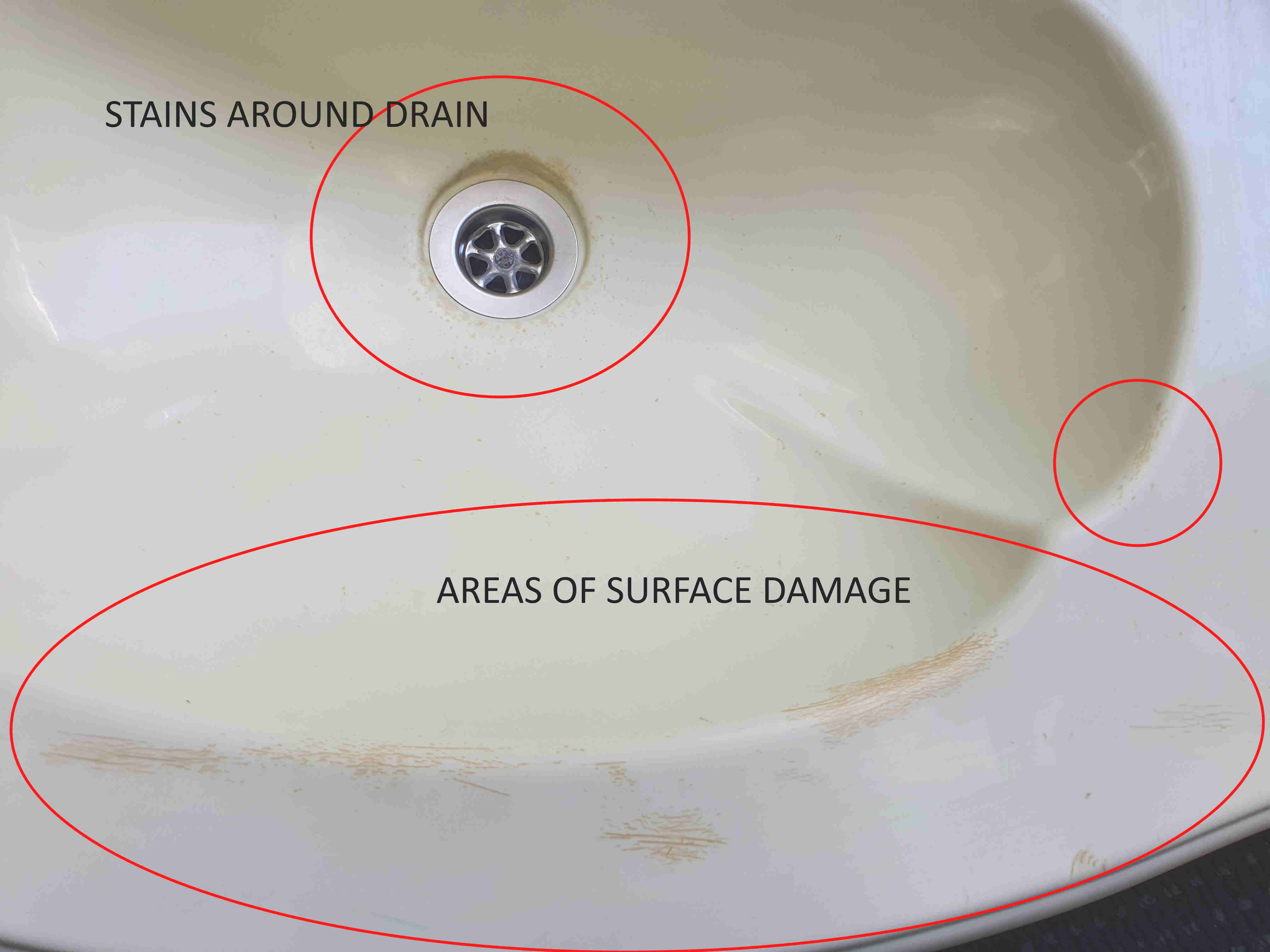 SBSH6 Hand Basin SECOND HAND 670L x 460W x 130D Affordable