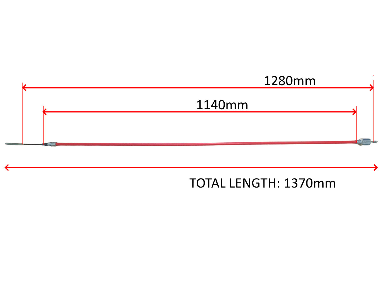 BC15 Brake Cable THREADED & Quick Fit, 1140/1370 Affordable Caravans