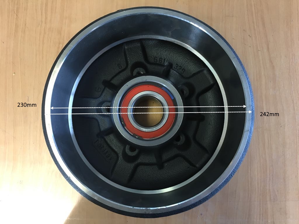 BD5 Brake Drum 5 Stud Affordable Caravans