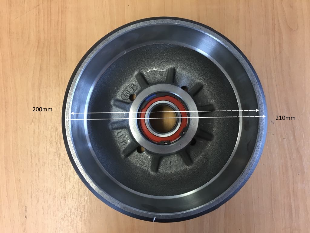 BD7 Brake Drum 4 Stud Affordable Caravans