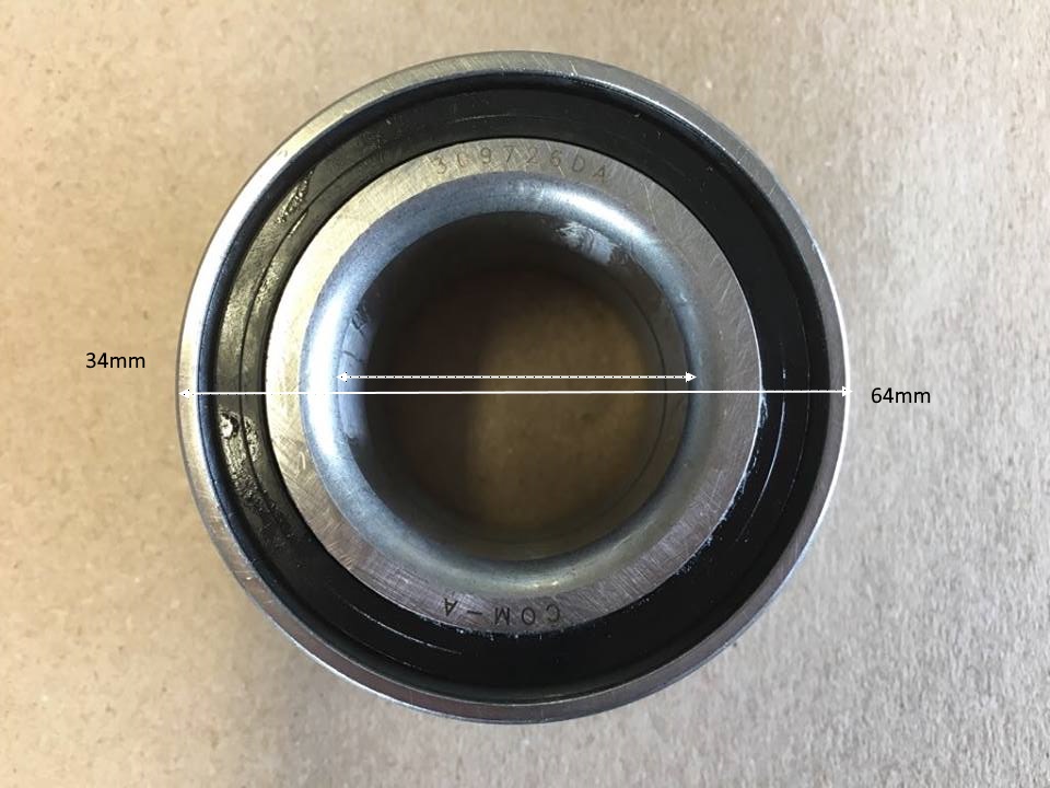 WBE5 Wheel Bearing Euro 64mm Affordable Caravans