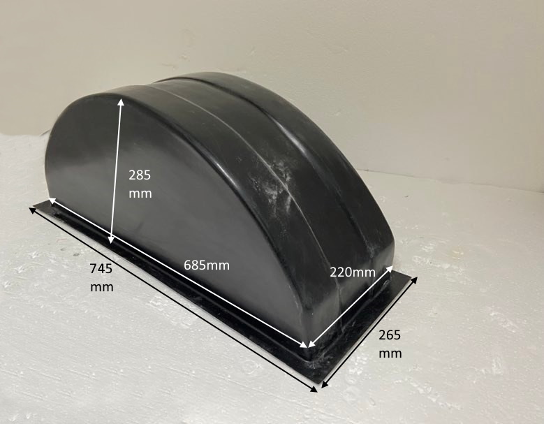 AB12 Wheel Arch Liner (Box Only Measurement) 685mm(L) x 285mm(H) x