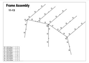 Camptech Cayman Size 11-13 Pole Set