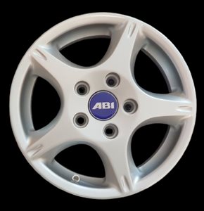WAABI81 ABI-ACE Alloy Wheel SILVER 15" 5 Stud Rim Only ... (NEW) ... 6JX15H2