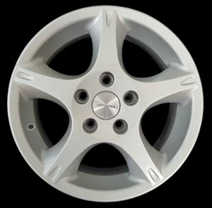 WACP46 COMPASS Alloy Wheel SILVER 14" 5 Stud Rim Only ........... (SECOND HAND) 5.5JX14H2