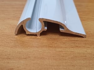 A28 Awning Track for UK Caravans Lunar White 40mm