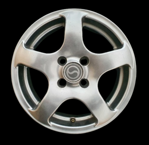 WASW13 SWIFT Alloy Wheel SILVER 14" 4 Stud Rim Only .......... (SECOND HAND) ........ 5.5JX14H2