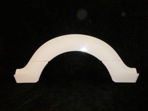 WGBS01 ... BESSACARR Guard Flare (WHITE) (NEW) 2008 Onwards (Bonded Version) 1075mm x 420mm