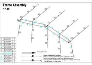 Camptech Savanna, Atlantis, Eleganza Size 17-19 Pole Set