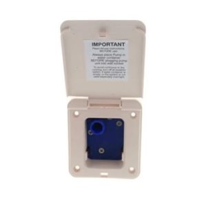 WH6 Beige ... Whale Watermaster Inlet Socket with Integrated Pressure Switch