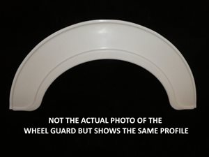 WGC01SG ... COACHMAN Wheel Guard/Flare (WHITE) .......... (SECOND GRADE) 910 x 405mm