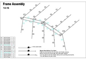 Camptech Savanna, Atlantis & Eleganza Size 14-16 Pole Set