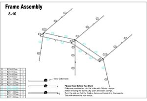 Camptech Savanna, Atlantis & Eleganza Size 8-10 Pole Set