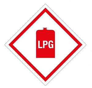 LPG Gas Sticker
