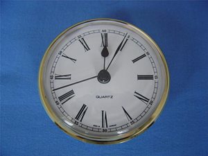 CL6 Clock - Round Brass