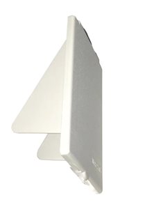 MF9C White Mains 230V Flush Angled Inlet Flap