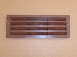 V10 Exterior Louvre Vent Brown