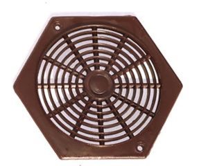 V6 Hexagonal Vent 3" Brown