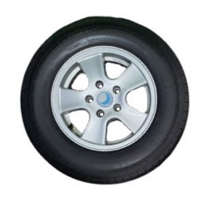 WCL4SH ... LUNAR Alloy Wheel & Tyre, SILVER 14" 5 Stud SECOND HAND