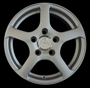 WASW36 SWIFT Alloy Wheel SILVER 14" 5 Stud Rim Only ........... (SECOND HAND) ........ 6JX14H2