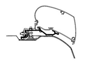 Thule Awning Bracket For Ducato/Jumper/Boxer >2007 - Series 6 (3.5-4.0m) DS
