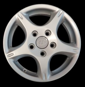 WABU46 BUCCANEER Alloy Wheel SILVER 14" 5 Stud Rim Only ........... (SECOND HAND) 5.5JX14H2