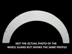 WGA14SG ... ABBEY Wheel Guard/Flare (WHITE) (SECOND GRADE) 775 x 375mm