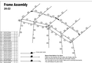 Camptech Savanna, Atlantis, Eleganza Size 20-22 Pole Set