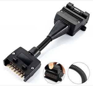 PS41B 7 pin Flat male to12 Pin flat  Female